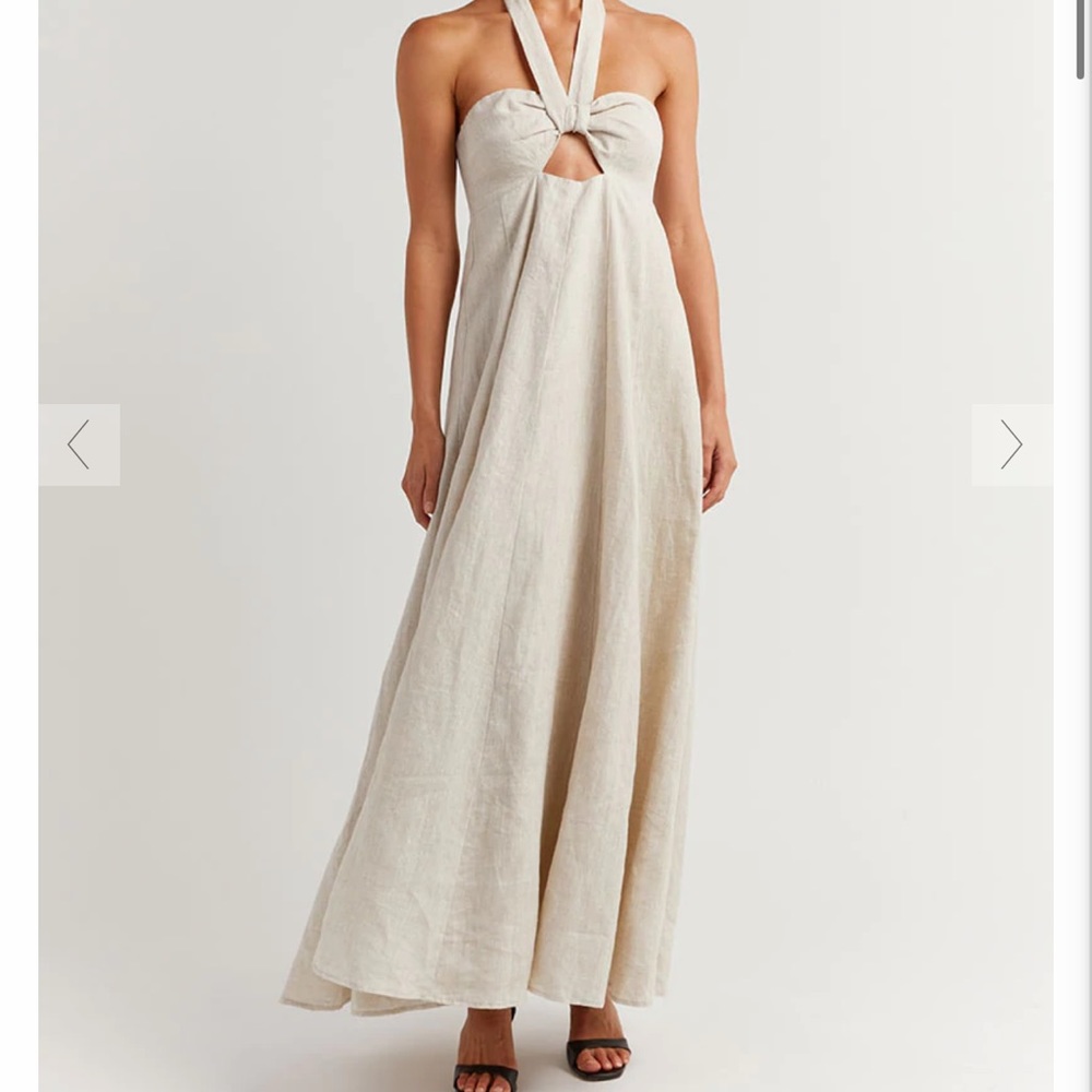 DISSH Linen Halter Dress